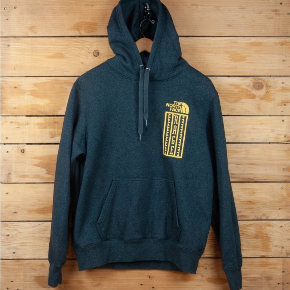 The North Face Gray Rage Embroidered Throwback Hoodie